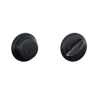 Schlage B60N716 Deadbolt, Keyed 1 Side, Aged Bronze Schlage B60N716 Deadbolt, Keyed 1 Side, Aged Bronze