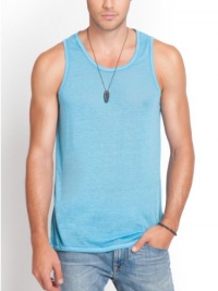 GUESS Gutierrez Jersey Burnout Tank, BAJA BLUE MULTI (SMALL) GUESS Gutierrez Jersey Burnout Tank, BAJA BLUE MULTI (SMALL)