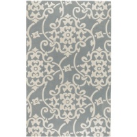 Surya Cosmopolitan 5-Feet by 8-Feet Hand Tufted Rug, Grey Surya Cosmopolitan 5-Feet by 8-Feet Hand Tufted Rug, Grey