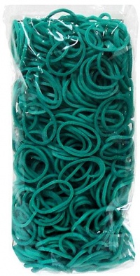 Rainbow Loom Latex Free Rubber Band Refill + C-clips - Teal Rainbow Loom Latex Free Rubber Band Refill + C-clips - Teal