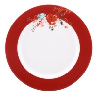 Lenox Simply Fine Scarlet Chirp 4-Piece Dessert Plate Set Lenox Simply Fine Scarlet Chirp 4-Piece Dessert Plate Set