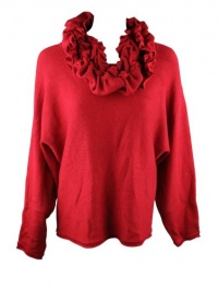 Alfani Womens Dolman Detachable Ruched Scarf Knit Sweater Alfani Womens Dolman Detachable Ruched Scarf Knit Sweater