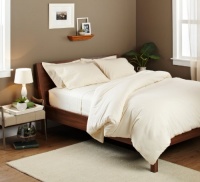 Pinzon Signature 190-Gram Velvet Flannel King Duvet Set, Cream Pinzon Signature 190-Gram Velvet Flannel King Duvet Set, Cream