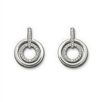 1001love Swarovski Elements Crystal Diamond Double Circle Stud Earrings 1001love Swarovski Elements Crystal Diamond Double Circle Stud Earrings