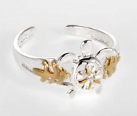 Sterling Silver two tone turtle Toe Ring Sterling Silver two tone turtle Toe Ring