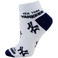 MLB New York Yankees Women's All Over Print No Show Socks MLB New York Yankees Women's All Over Print No Show Socks