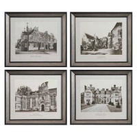 Uttermost English Cottage I, II, III, IV, Wall Art - Set of 4 Uttermost English Cottage I, II, III, IV, Wall Art - Set of 4
