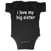 So Relative! I Love My Big Sister (White Text) Baby Bodysuit So Relative! I Love My Big Sister (White Text) Baby Bodysuit