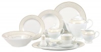 Lorenzo Import OrchidGD 57-Piece Porcelain Dinnerware Set Lorenzo Import OrchidGD 57-Piece Porcelain Dinnerware Set