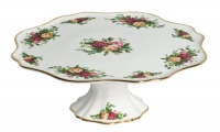 Royal Doulton Royal Albert Old Country Roses Pedestal Cake Royal Doulton Royal Albert Old Country Roses Pedestal Cake