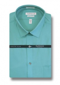 Van Heusen Men's Long Sleeve Pincord Dress Shirt, Green Sea Van Heusen Men's Long Sleeve Pincord Dress Shirt, Green Sea