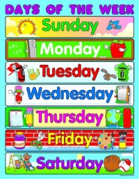 Carson Dellosa Days of the Week Chart (6266) Carson Dellosa Days of the Week Chart (6266)