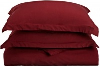 Clara Clark 1500 Series Duvet Cover King Size, Burgundy Red