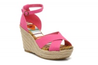 Rocketdog Women's Clara Canvas Wedge Espadrilles in Lychee