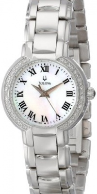 Bulova Women's 96R159 Classic Round Diamond Accented Watch Bulova Women's 96R159 Classic Round Diamond Accented Watch