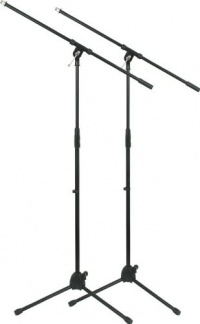 Musician's Gear Tripod Mic Stand w/Fixed Boom Black 2-Pack Musician's Gear Tripod Mic Stand w/Fixed Boom Black 2-Pack