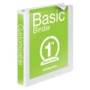 Wilson Jones 362 Basic Round Ring View Binder, 1 Inch, White (W362-14W)