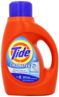 Tide ColdWater HE Fresh Scent Detergent, 50 Ounce (Pack of 2)