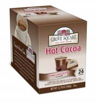 Grove Square Hot Cocoa, Dark, 24 Count Single Serve Cup for Keurig K-Cup Brewers Grove Square Hot Cocoa, Dark, 24 Count Single Serve Cup for Keurig K-Cup Brewers