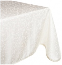 Lenox Opal Innocence 60-by-84-Inch Oblong Tablecloth, White Lenox Opal Innocence 60-by-84-Inch Oblong Tablecloth, White