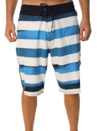 Quiksilver Men's Cypher Brigg 421 Boardshorts White & Blue Y101138Q-NVY Quiksilver Men's Cypher Brigg 421 Boardshorts White & Blue Y101138Q-NVY