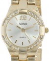 XOXO Women's XO110 Silver Dial Gold-tone Bracelet Watch