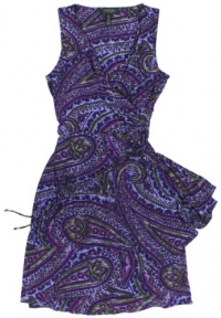 Lauren Ralph Lauren Women's Petite Paisley Faux-Wrap Dress Lauren Ralph Lauren Women's Petite Paisley Faux-Wrap Dress