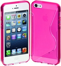 Cimo S-Line Back Flexible Cover TPU Case for Apple iPhone 5 - Pink Cimo S-Line Back Flexible Cover TPU Case for Apple iPhone 5 - Pink