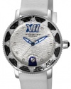 Stuhrling Original Women's 225R.1116P2 Nautical Regatta Marina Sport Swiss Quartz Swarovski White Rubber Strap Watch