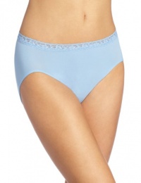 Bali Women's Comfort Revolution Seamless Lace Hi Cut Panty