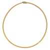 CleverEve Luxury Series 3.2mm 14K Yellow Gold Flat Omega Chain 2