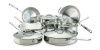 All-Clad 60090 Copper Core 5-Ply Bonded Dishwasher Safe 14-Piece Cookware Set, Silver
