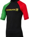 Quiksilver Youth Phaser S/S Rashguard, Rasta-4 Little Kids