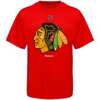 NHL Reebok Chicago Blackhawks Primary Logo T-Shirt - Red NHL Reebok Chicago Blackhawks Primary Logo T-Shirt - Red