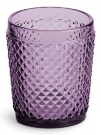 Rosanna Pressed Glass Purple Double Old Fashioned, Set of 4 Rosanna Pressed Glass Purple Double Old Fashioned, Set of 4