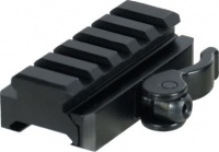 UTG 5-Slot Universal QD Lever Lock Adaptor and Riser, Black UTG 5-Slot Universal QD Lever Lock Adaptor and Riser, Black