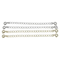 Set of 4 Necklace Bracelet Chain Extenders Gold Tone & Silver Tone - 3 inch Length Set of 4 Necklace Bracelet Chain Extenders Gold Tone & Silver Tone - 3 inch Length