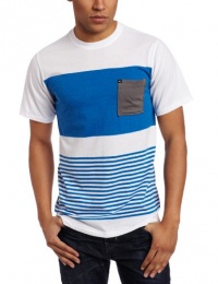 Quiksilver Men's Captain Short Sleeve Striped Crew T-shirt Quiksilver Men's Captain Short Sleeve Striped Crew T-shirt