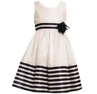 Bonnie Jean Girls 2-6X Border Stripe Dress Bonnie Jean Girls 2-6X Border Stripe Dress
