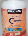 Kirkland Vitamin C with Rose Hips and Citrus Bioflavonoid Complex (1000 mg), 500-Count Tablets