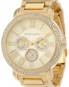 Vince Camuto Women's VC/5000CHGB Swarovski Crystal Accented Gold-Tone Multi-Function Bracelet Watch