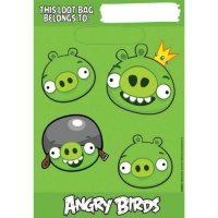 Angry Birds Party Supplies Loot Bags Sacs A Butin - 8 Each