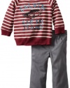 Calvin Klein Baby-Boys Infant Stripes Top With Pant, Multi, 12 Months