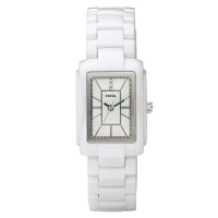 Fossil Women's CE1026 Ceramic Analog with White Dial Watch Fossil Women's CE1026 Ceramic Analog with White Dial Watch
