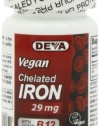 Deva Nutrition Deva Vegan Chelated Iron 29 Mg, 90 Count