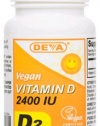 Deva Vegan Vitamins Vegan Vitamin D 2400 IU, 90-Count