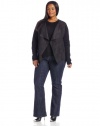 Calvin Klein Women's Plus-Size Perfrated Bomber Jacket