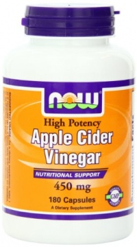 Now Foods Apple Cider Vinegar, 450 mg Capsules, 180-Count Now Foods Apple Cider Vinegar, 450 mg Capsules, 180-Count