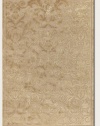 Couristan 1240/0219 PAVE Vivienne 45-Inch by 62-Inch Chenille Area Rug, Cream/ Silver