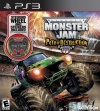 Monster Jam 3: Path of Destruction with Grave Digger Steering Wheel Peripheral - Playstation 3